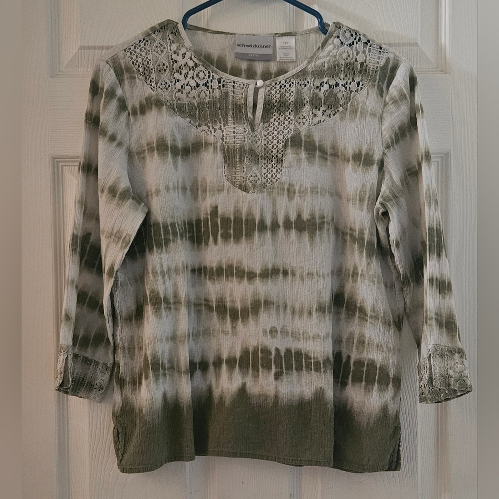 Alfred Dunner Petite Peasant Blouse